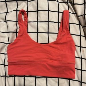 Size 4 Lululemon align bra in shade raspberry cream